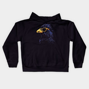 Crow Sunglasses Kids Hoodie